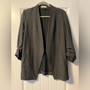 Babaton Dark Plaid Power Blazer